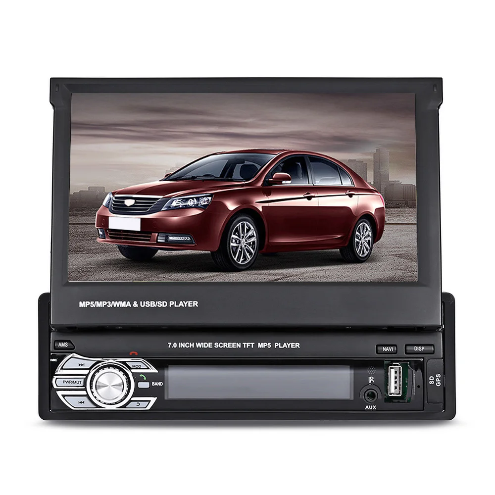 

Zeepin 7'' Touch Screen Car Multimedia Player GPS Car MP5 Player Bluetooth FM Radio European Map Support Steering-wheel control