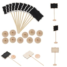 5 шт. мини небольшой деревянный мел доска для свадьбы кухня ресторанные вывески доска для письма заметка сообщение краска деревянная доска