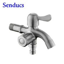 Двойной способ стиральная машина кран с Настенный домашний кран по SUS304 нержавеющая сталь стиральная машина bib Нажмите