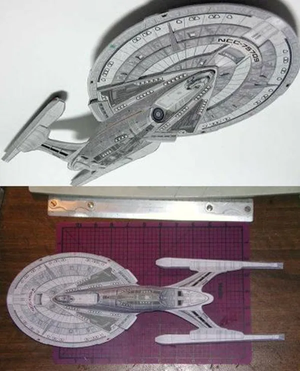 Высококачественная пленка: Star Trek Enterprise E starship 40 см набор бумажных