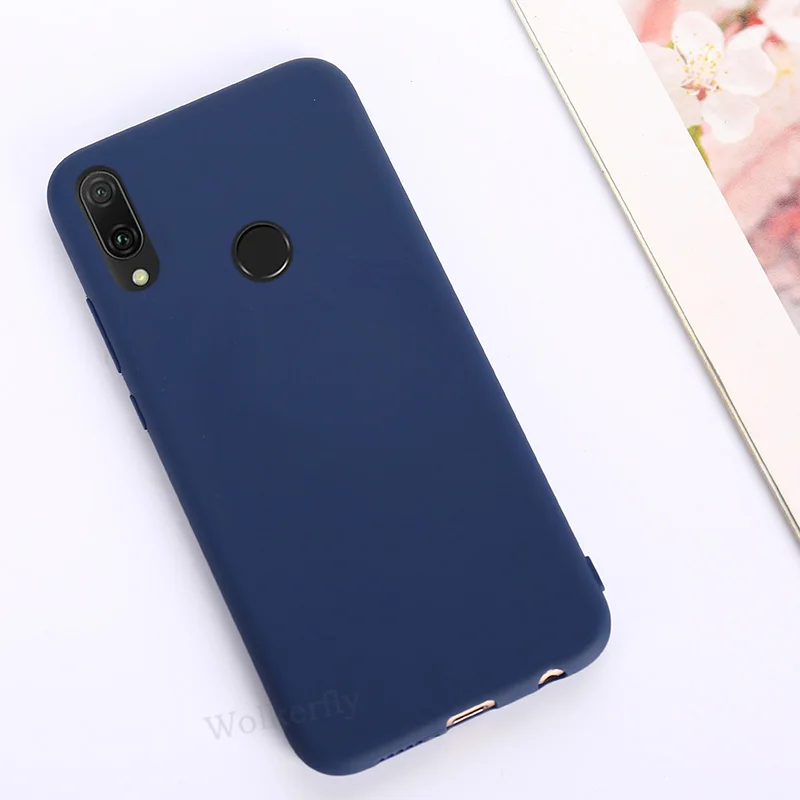 Силиконовый чехол на руку для xiaomi redmi note 7, чехол ярких цветов для redmi 7, 7a, note 7, повязка на запястье, держатель для телефона, подставка, мягкий чехол - Цвет: Navy blue case only