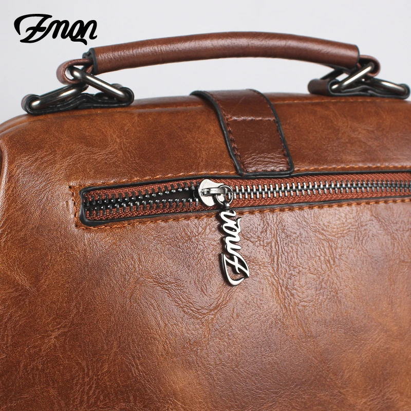 ZMQN حقائب للنساء حقيبة كتف الإناث 2019 خمر رخيصة المرأة حقيبة يد سيدة صغيرة Crossbody حقائب جلدية برشام الطبيب حقيبة C229