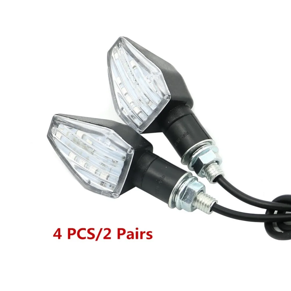 

4xMotorcycle LED Turn Signal Light Waterproof Yellow Blue Color Indicator Blinker Flash Bike Lamp For Universal Honda Yamaha