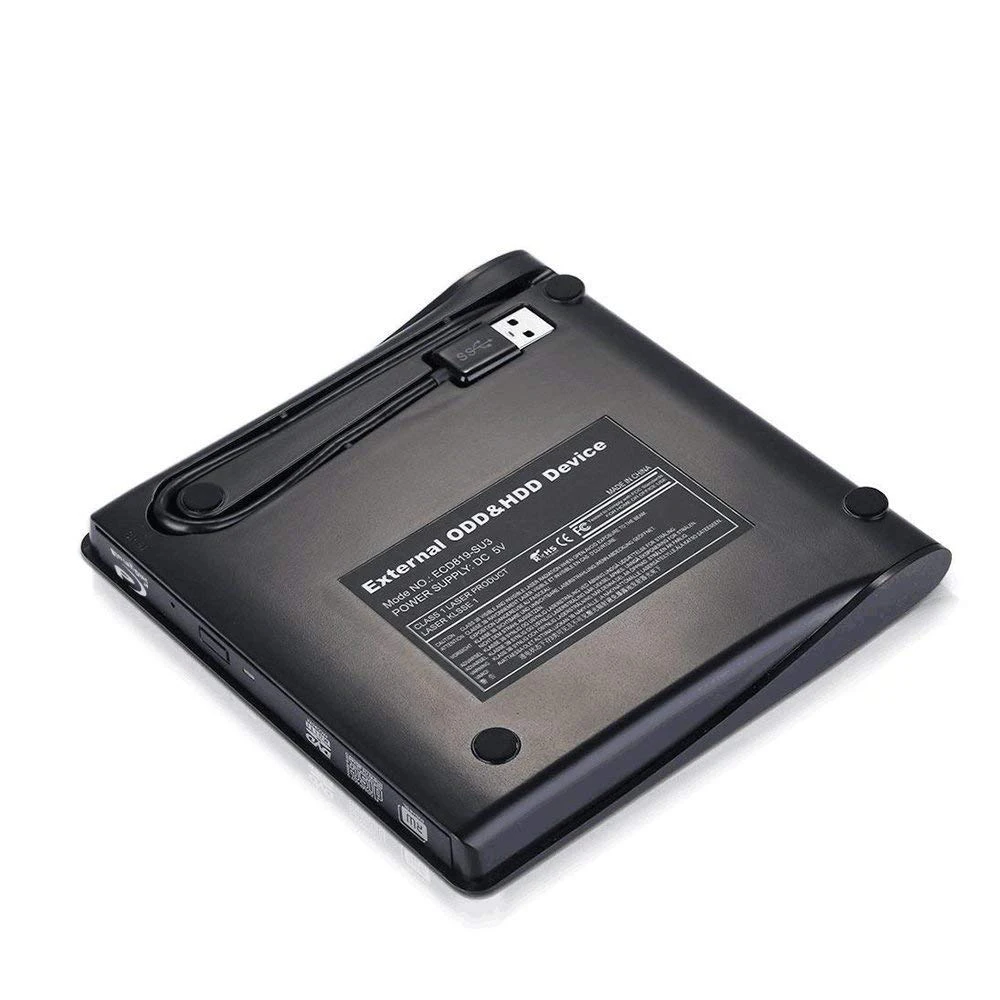 USB3.0 Bluray Drive External CD/DVD RW Burner BD-ROM Blu-ray Player Optical Drive Writer for Apple iMacbook Laptop Toshiba pc