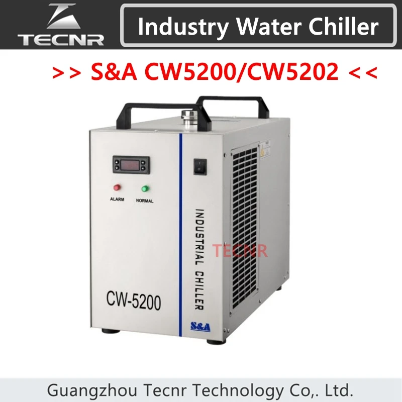 

cw5200 water chiller for laser machine cooling laser tube device