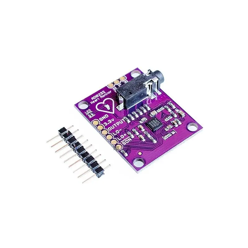

Single Lead AD8232 Heart Rate Monitor/ECG Developemt Kit Arduino Compatible L85