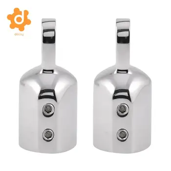

2 Pieces Eye End Cap Bimini Top Fitting / Hardware 1' 25mm Marine Stainless Steel Suits for 1" pipe