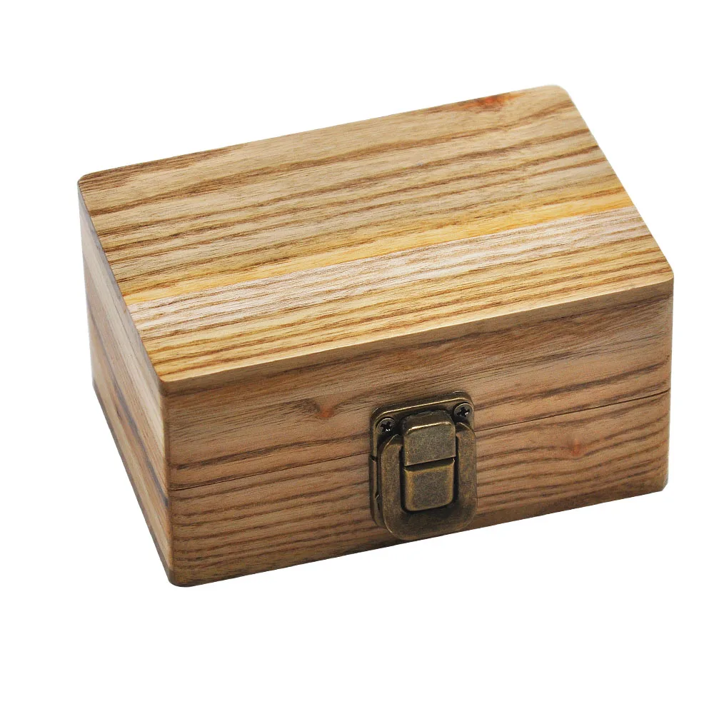 HORNET Natural Handmade Wooden Smoking Stash Case Box 63*87*121MM Big Volume Crude Wood Tobacco Herb Box Smoke Pipe Accessories