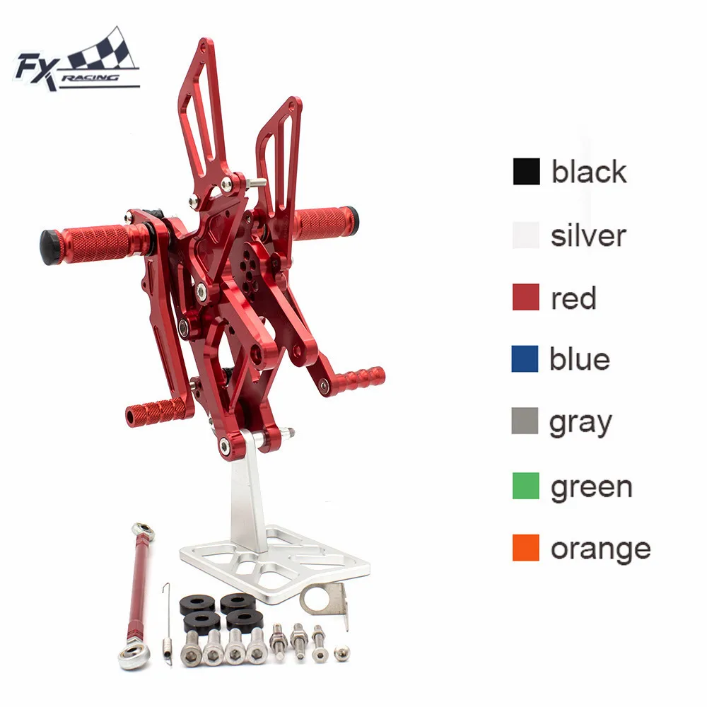 

CNC Aluminum Adjustable Motorcycle Rearsets Rear Set Foot Pegs Pedal Footrest For Honda CBR150 CBR125 CBR 150 125 2011 - 2015