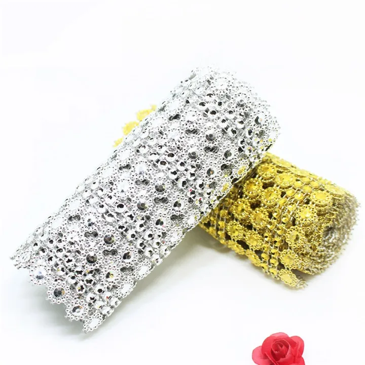 4  1Yard Colorful Rhinestones Hollow Drill Handmade Diy Rhinestones Sewing Accessaries Nail Art Sunflowers Heart Flower Rhinestones