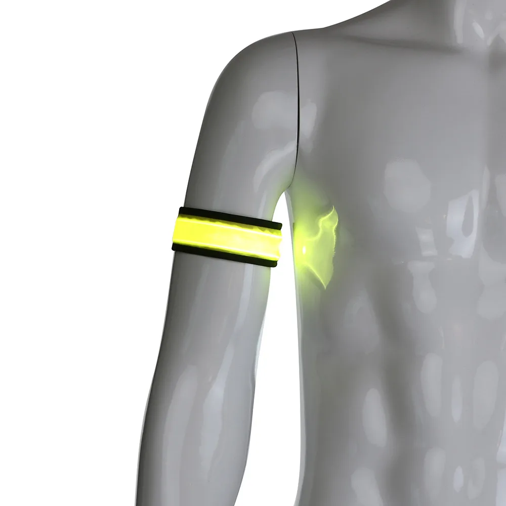 Clearance New Sport LED Flashing Light Up Glow Bracelet Wristband Vocal Concert Party Props Gift Gym Outdoor Running Cycling Light Lamp#15 21