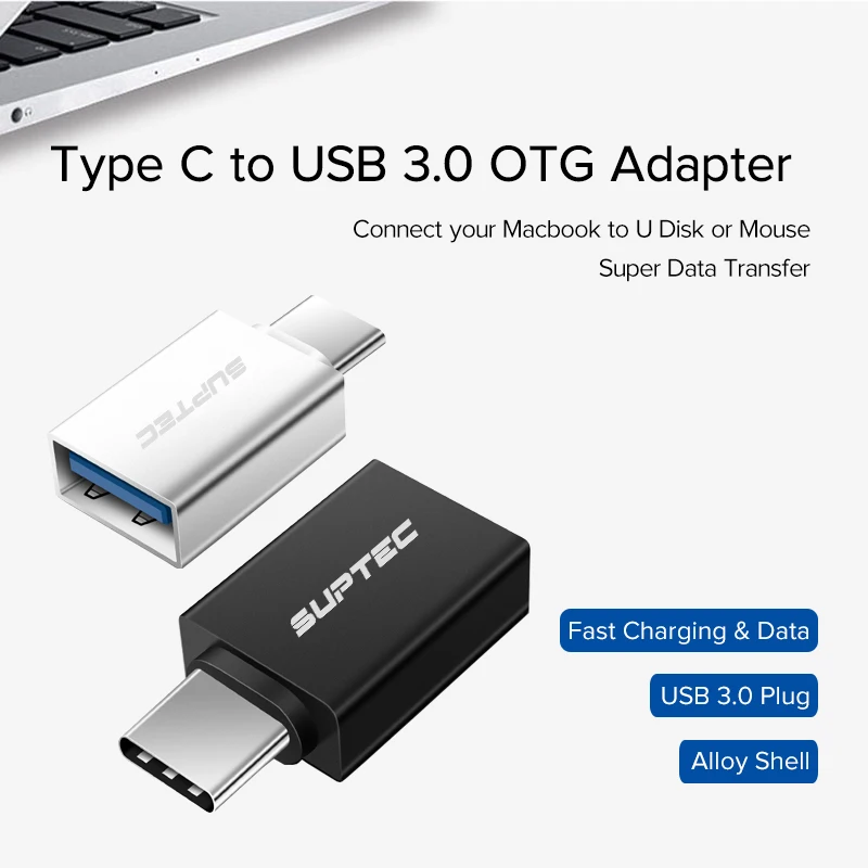 SUPTEC usb type C OTG адаптер USB C на USB 3,0 OTG type-C конвертер для Macbook samsung S9 S8 huawei mate 20 P20 USB-C разъем