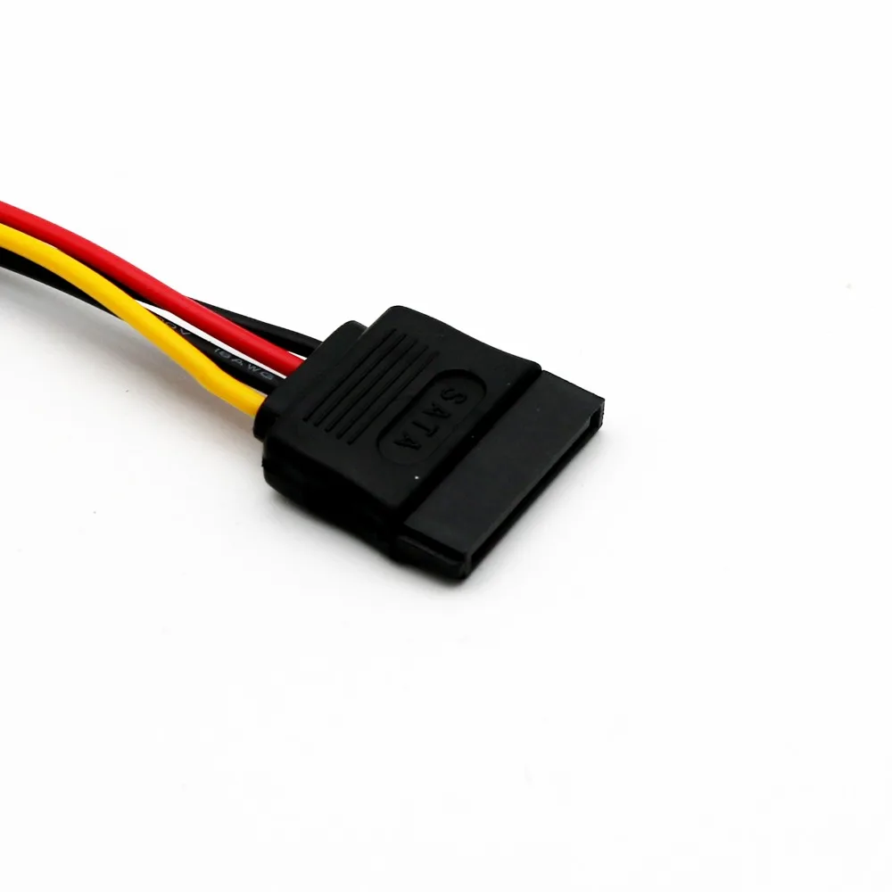 10 шт. SATA 15 контактный разъем на 4 флоппи FDD питания адаптер кабель шнур 20
