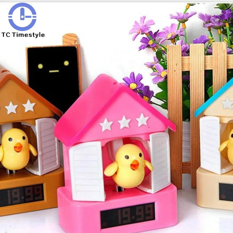 

Creative Design Game Model Three Sets Alarm Target Table Clock Bird Children Electronic Simple Bedside Cartoon Personality