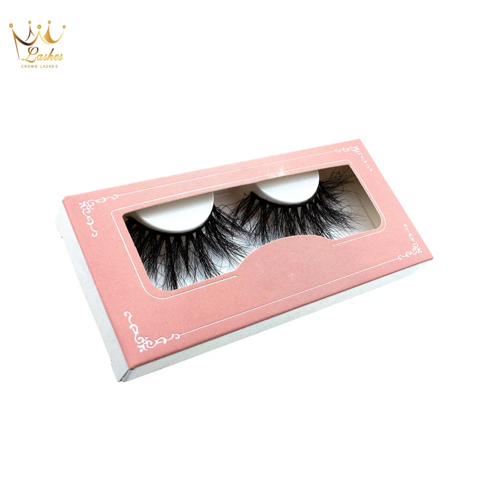 

Crown Lashes 100 pairs custom eyelash packaging box free logo individual false eyelashes 3d mink eyelash