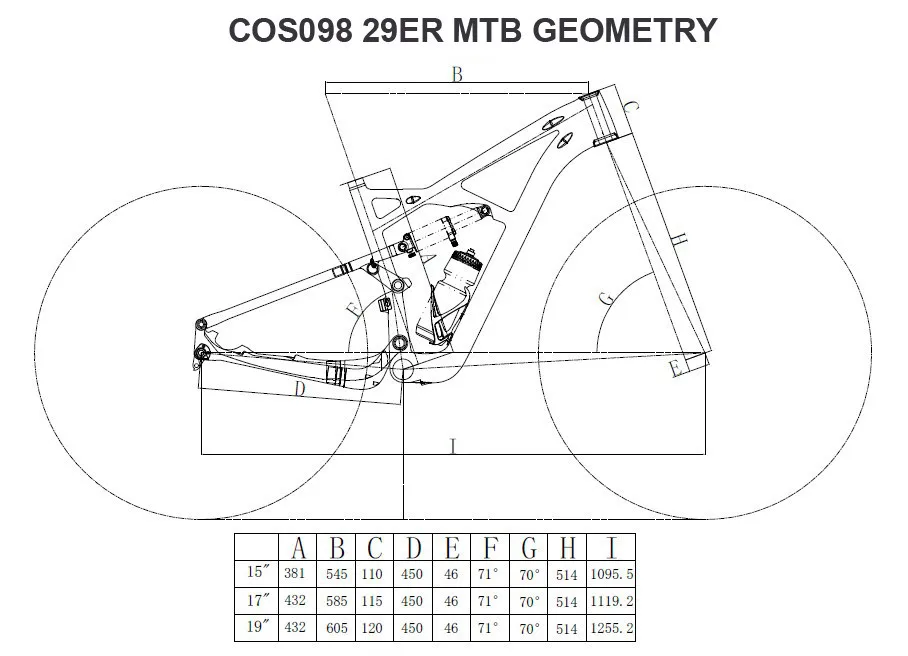 COS098 costelo 29er подвеска для велосипеда, полностью углеродная Подвеска для горного велосипеда MTB рама 29er рама для горного велосипеда, карбоновая рама