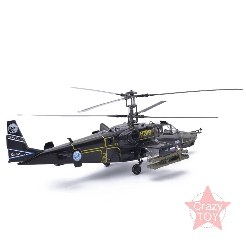 Easy Model ВВС России KA-50#318 оборотень Blackshark моделей вертолетов 1/72 весы Готовая модель игрушка для сбора