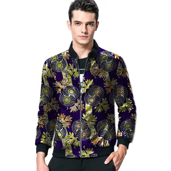 

Fashion Africa Pattern Style Print Men Baseball Jacket African Man's Clothing Man Dashiki Coats Clothes For Customized