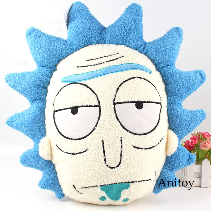 Rick and Morty Rick плюшевая подушка мягкие куклы плюшевые игрушки для детей 42x41 см