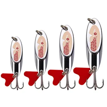 

1PCS 7/10/14/18 g Faux laser Bevelled Sequins Sequins Silver Spoon Fishing Lures Sea Bait Tool For Wobbler Baubles Fishing Gear