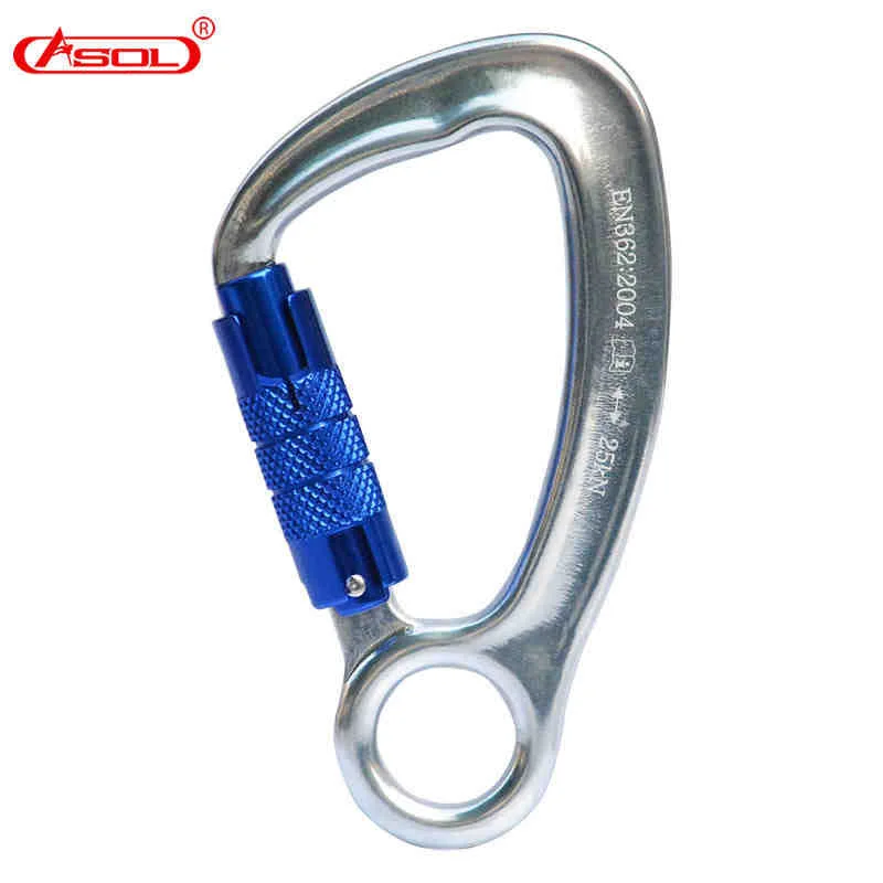 ASOL Professional Two stage Automatic lock&Climbing carabiner&Aluminum