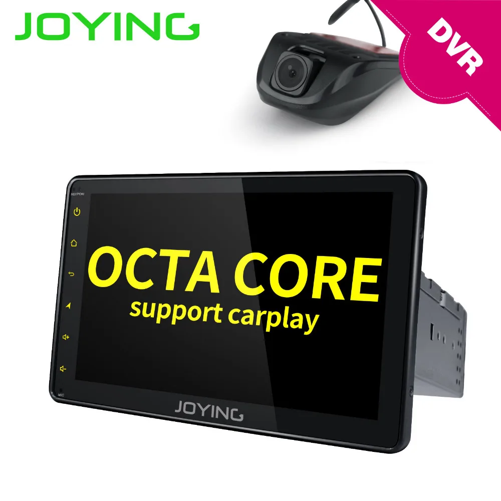 

JOYING 1din Android 8.0 HD car autoradio stereo 2GB RAM 32GB ROM 8'' HD Monitor GPS head unit support Carplay BT with DVR camera