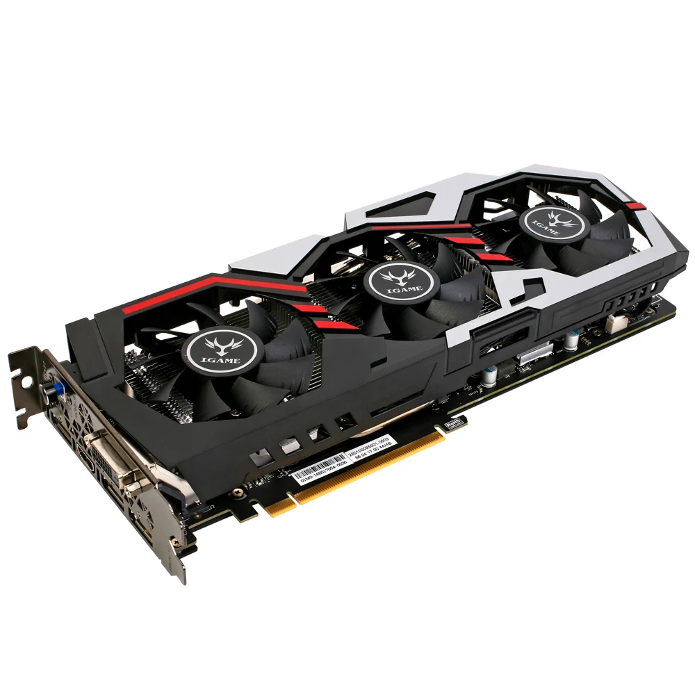Красочные NVIDIA GeForce iGame GTX 1080 GPU 8 ГБ 256bit Gaming GDDR5X PCI E X16 3 0 VR готовая видеокарта DVI + HDMI 3DP
