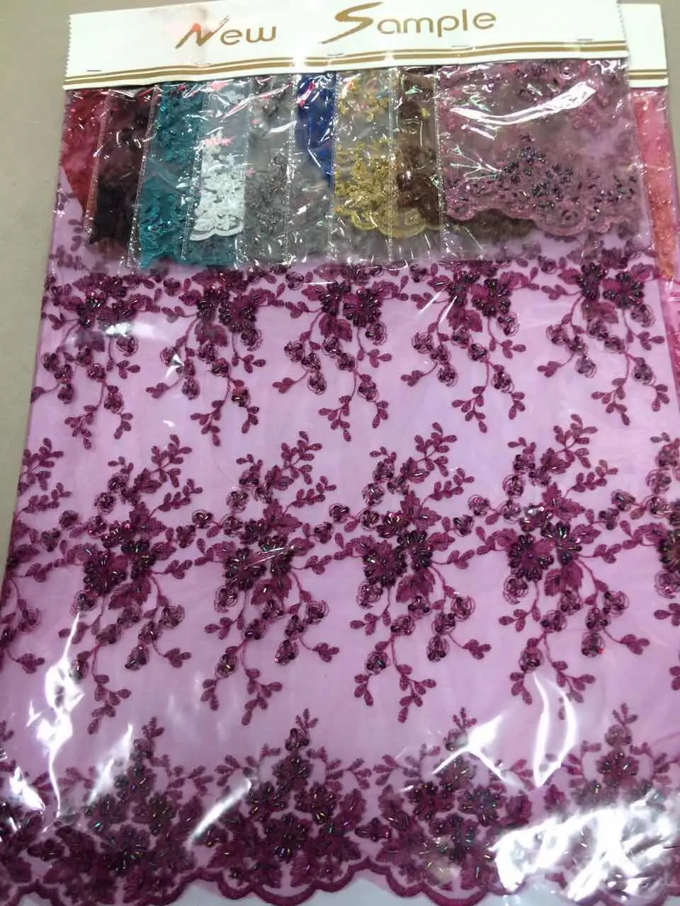 

High-end African french net lace beaded tulle lace for party dress,wedding dress