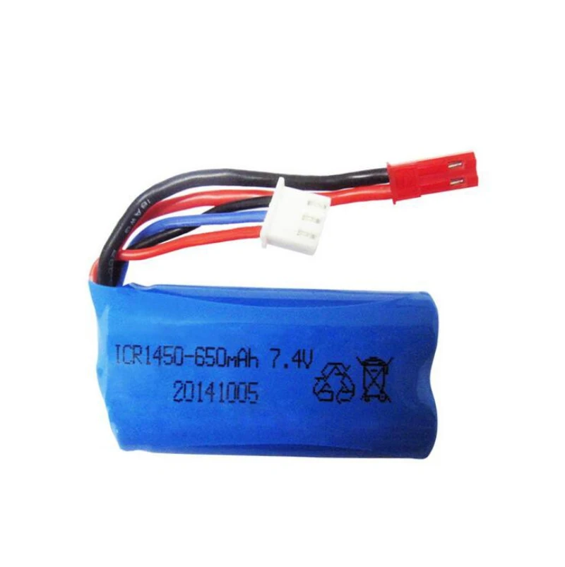 Бесплатная доставка 2шт батарея 7 4 V 650mAh Lipo для GreatWall 2310 Syma F1 Huajun W608 HJ370 Attop YD712 YD921