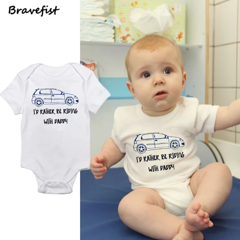 

0-24Months Newborn Bodysuits Short Sleeve Children Clothes For Boys Girls With Car Print Infant Jumpsuits White Kids Outfits