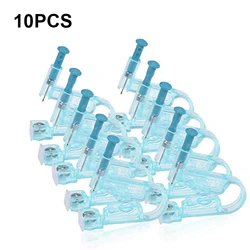 10Pcs Blue Disposable Safety Sterile Ear Piercing Gun Unit Tool for Piercing Supplies and Piercing Tool Free Shipping