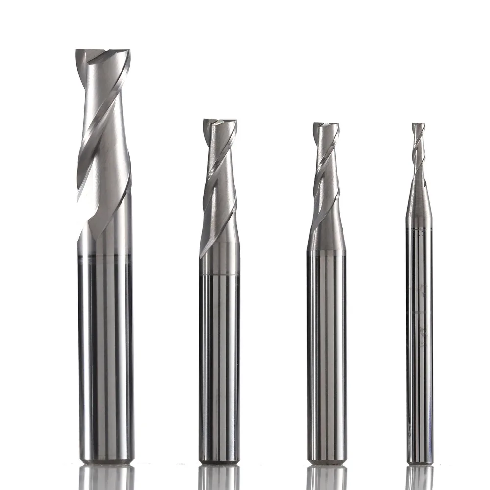 

NM-2E tungsten steel 2 flute square coated end mill cnc milling cutter cutting tools for copper and aluminum alloy machining