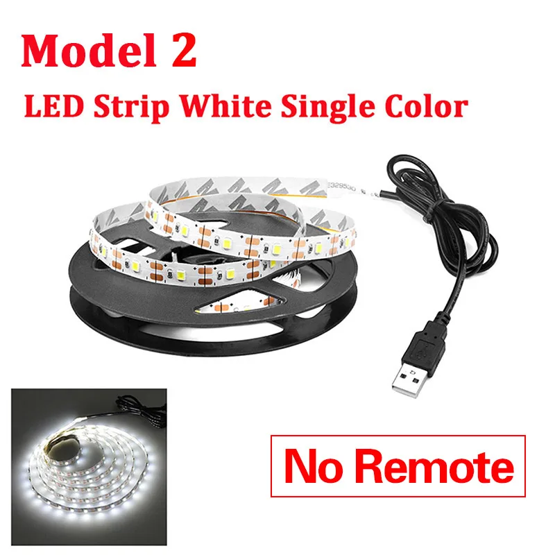 RGB светодиодный светильник 2835 SMD 60 светодиодный/м светодиодный кухонный шкаф 1-5 м водонепроницаемая лента для шкафа ТВ декоративная лампа 5 В USB кабель для зарядки