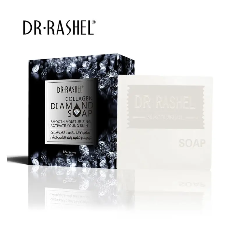 

DR.RASHEL Collagen Diamond Face Soap Smoothing Moisturizing Facial Cleanser 100g