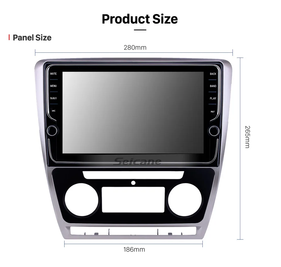 Cheap Seicane 10.1 inch Android 8.1 RAM 2GB ROM 32GB  For 2007-2011 2012 2013 2014 SKODA Octavia Car GPS Radio Stereo Head Unit Player 13