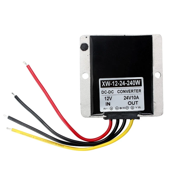 Горячая DC Boost модуль преобразователя 12 V-24 V DC-DC конвертер 10A 240 Вт Step Up Мощность постоянного тока в постоянный преобразователи регуляторы Водонепроницаемый