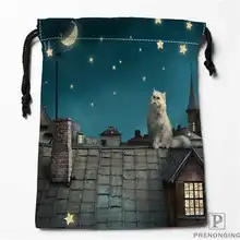 Изготовленные на заказ с принтами в виде кошек,-лицевая сторона(1) сумки для покупок на шнурках дорожный мешочек для хранения Плавание Пеший Туризм игрушка сумка унисекс Multi Size19-01-04-80