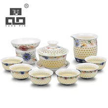 TANGPIN сине-белый керамический чайник Gaiwan, чайная чашка для Пуэр китайский чайный набор кунг-фу посуда для напитков