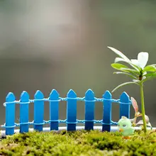 2PCS/lot Figurines Miniatures fence Crafts Bonsai garden small ornament Landscape decoration Mini Log fence doll 10cm 10 color