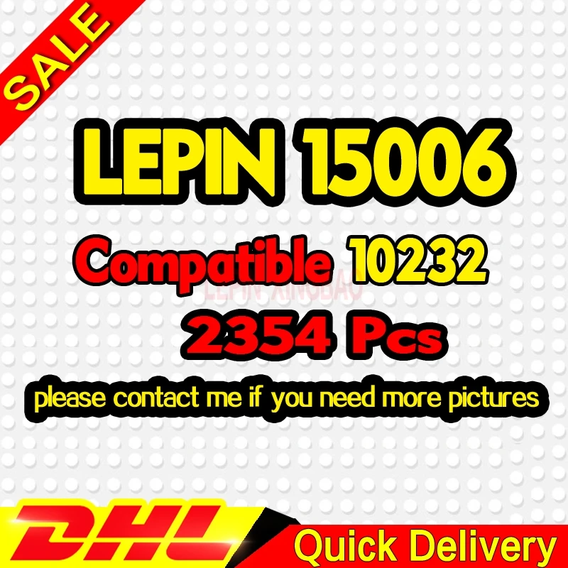 DHL leleings 15019 15001 15002 15003 15004 15005 15007 15008 15011 16050 15031 15034 15035 XINGBAO 01001 модель строительные блоки - Цвет: 15006