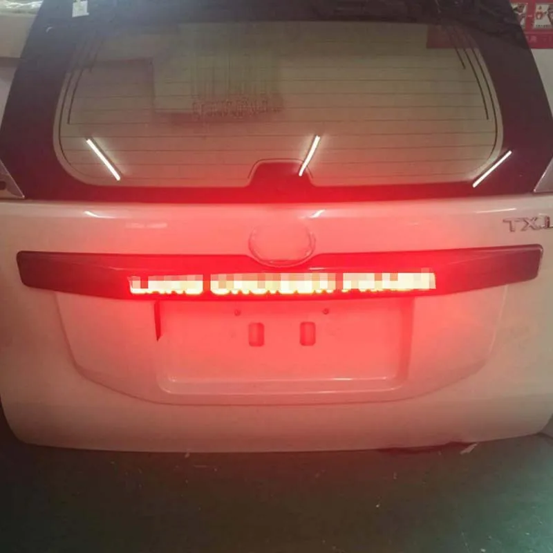 

For Toyota Land Cruiser Prado LC150 Accessories 2014-2017 tail Door Cover Rear Trunk Lid Cover With Led Light Styling Cover
