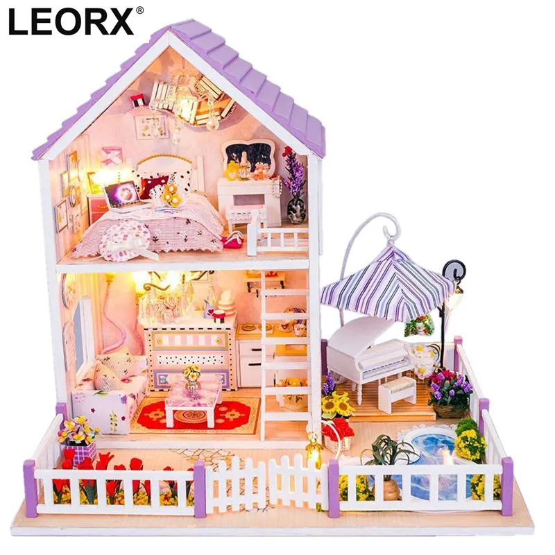 

Diy Miniature Wooden Doll House Furniture Kits Toys Handmade Craft Miniature Model Kit DollHouse Toys Gift For Children