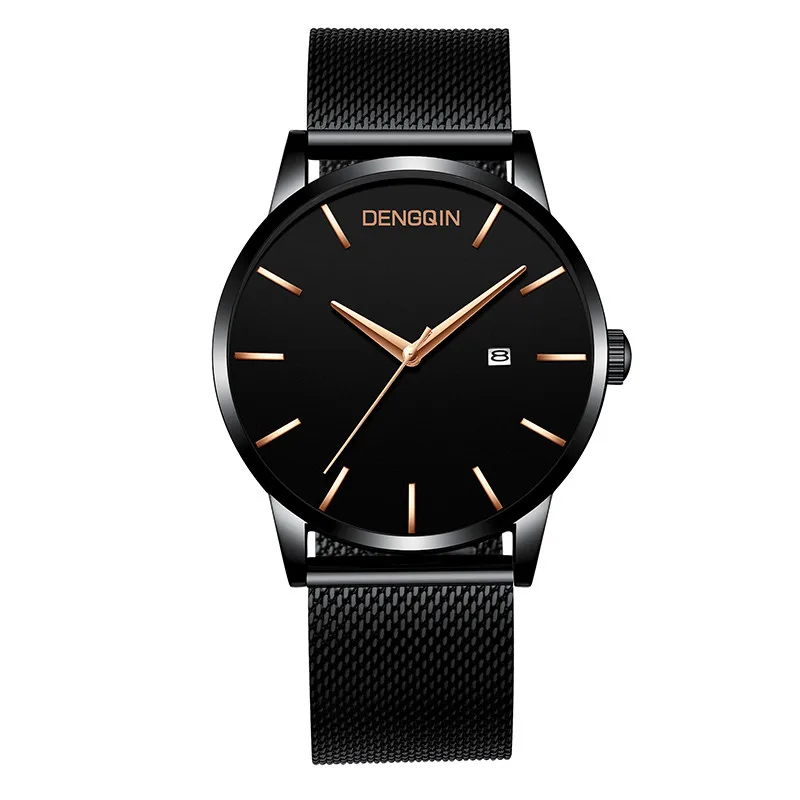 

CCQ Fashion Luxury Stainless Steel Calendar Dial Men's Business Quartz Watch Wristwatches High Quality Hot Sale wrist watch