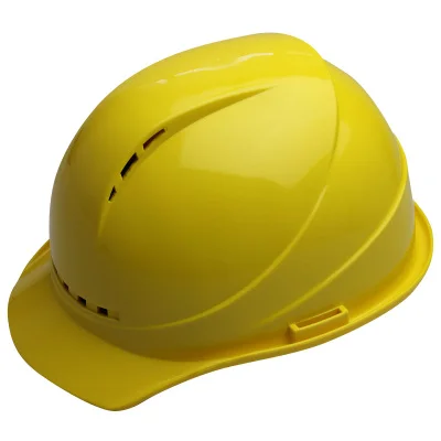 Шлем безопасности, ABS строительные каски дышащие голова Protet анти-разбив работы Кепки труда анти-влияние каску - Цвет: Цвет: желтый