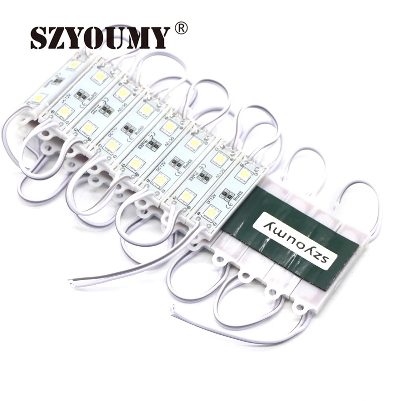 SZYOUMY Светодиодный модуль лампы Водонепроницаемый модуль света 5054 SMD 2 светодиодный s освещения лампы 2 года гарантии 2000 шт