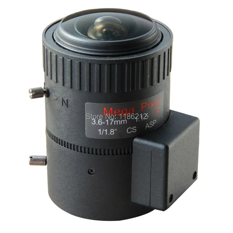 

6MP HD CCTV lens 3.6-17mm, 1/1.8" Varifocal Auto Iris ITS lens CS Mount Lens ,lens for Security Camera Surveillance cameras