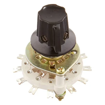 

Plastic Knob 2P5T 2 Poles 5 Position Band Channel Rotary Switch