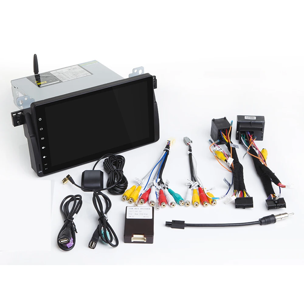 Best DSP Chip 9" 1 Din Car Multimedia player Android 9 GPS Autoradio Stereo System For BMW/E46/M3/Rover/3 Series 4GB + 64GB FM Radio 4