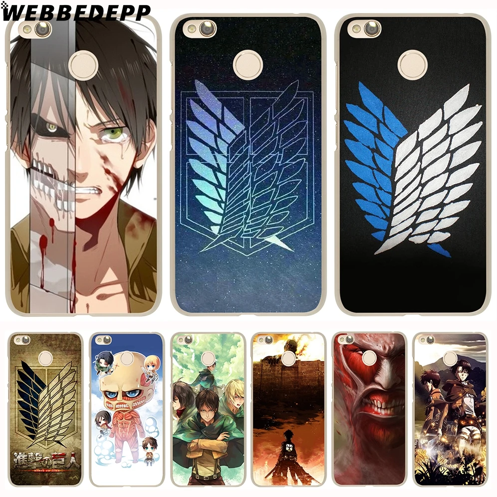 

WEBBEDEPP Anime Japanese attack on Titan Phone Case for Xiaomi Redmi 4X 4A 5A 5 Plus 6 Pro 6A S2 7 Note 5 6 7 8 Pro 4X Go Cover
