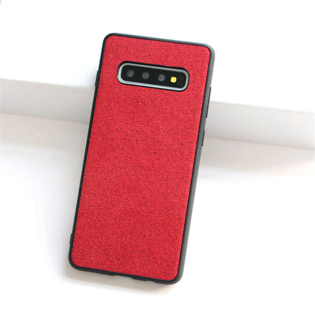 Для samsung Galaxy S10 A10 A20 A30 A50 A8S Note 9 чехол на заднюю панель из ТПУ холст нецарапающаяся